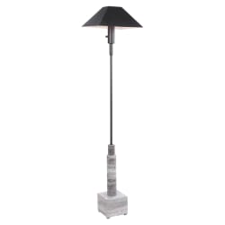 Telescope - Floor Lamp - Gray Travertine/Bronze