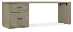 Linville Falls - 84" Desk With One File - Gray