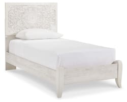 Paxberry - Twin Panel Bed - Whitewash