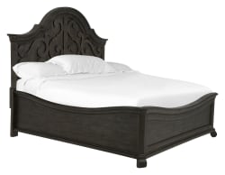 Bellamy - Complete California King Shaped Panel Bed - Peppercorn