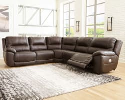 Dunleith - Chocolate - Power Sectional 5 Pc