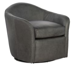 Roper - Swivel Club Chair - Dark Gray