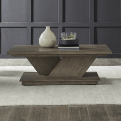 Aspen Sky - Cocktail Table - Weathered Saddle Brown