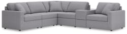 Modmax - 6-Piece Sectional With Storage Console - Granite