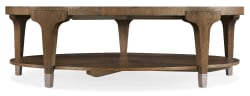 Chapman - Round Cocktail Table - Medium Brown
