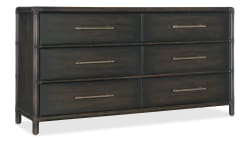 Retreat - Pole Rattan Dresser - Black