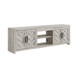 Eleanor - 82" TV Console Without Fireplace Insert - White