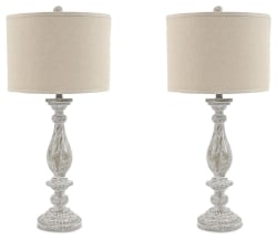 Bernadate - Whitewash - Poly Table Lamp (Set of 2)