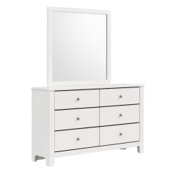 Sami - Youth Dresser And Mirror Set - White
