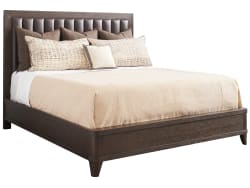 Park City - Talisker Upholstered Bed 5/0 Queen - Dark Brown