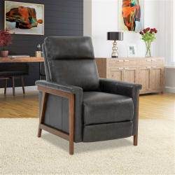 Lewiston (B) - Push Thru The Arm Recliner - Charcoal