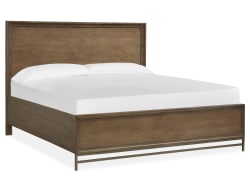 Lindon - Complete King Panel Bed - Belgian Wheat