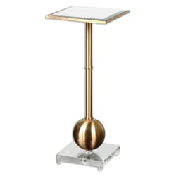 Laton - Mirrored Accent Table - Gold