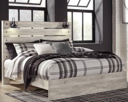 Cambeck - Whitewash - King Panel Bed