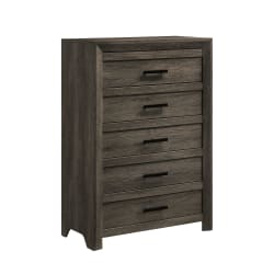 Eleanor - 5-Drawer Chest - Mocha Gray