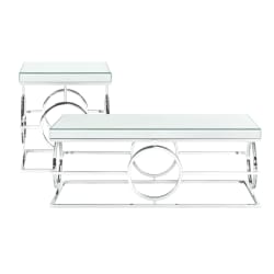 Pearl - 2 Piece Occasional Table Set - Chrome
