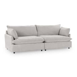 Caplan - Upholstered 2 Piece Modular Sectional - Elite Gray