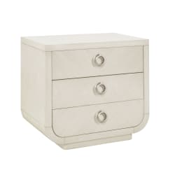Brighton - 3-Drawer Nightstand With USB Port - White