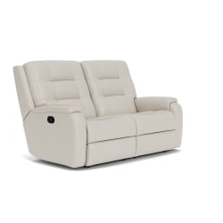 Arlo - Leather Reclining Loveseat - White