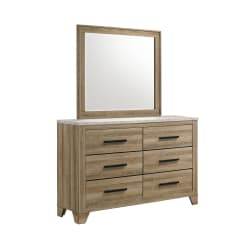 Caro - Dresser And Mirror Set - Natural