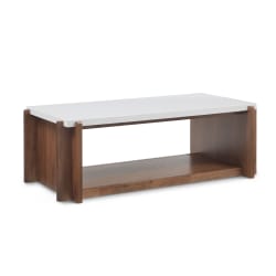 Lincoln - Rectangular Coffee Table With Casters - Light Brown