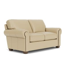 Carson - Leather Loveseat, Nailhead Trim