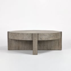 Sonoma - Round Coffee Table - Distressed Gray