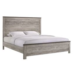 Millers Cove - King Panel Bed - Distressed Gray