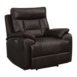 Trinidad - Power Recliner with Power Motion Head Recliner - Pebble Brown
