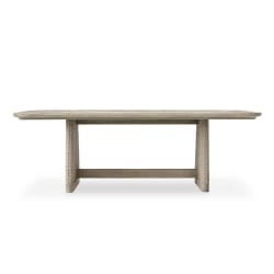 Harbor - Herringbone Indoor-Outdoor Dining Table - Brown