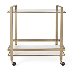 Roll Along - Bar Cart - Brass