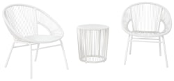 Mandarin Cape - White - Chairs w/Table Set (Set of 3)