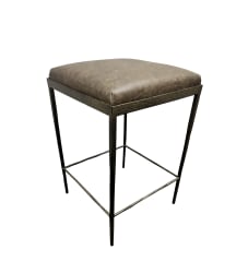 Bose - Leather Counter Stool - Cocoa Brown