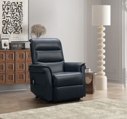 Luka - Power Lift Recliner With Power Headrest - Blue