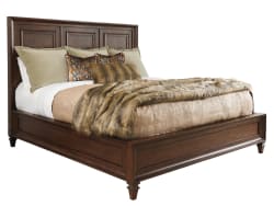 Silverado - Walnut Creek Wood Panel Bed 5/0 Queen - Dark Brown