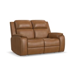 Ziggy - Power Reclining Loveseat With Power Headrest, Lumbar, Heat & Massage - Camel