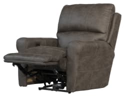 Maddie - Faux Leather Power Wall Hugger Recliner - Light Brown