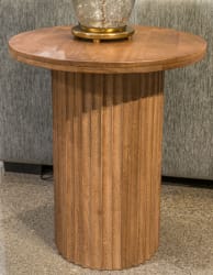 Towner Grove - Round End Table - Natural Brown