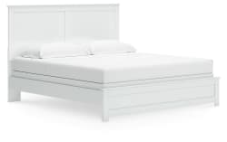 Bostwick Shoals - White - King Panel Bed With Framed Footboard