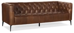 SS - Nicolla Stationary Sofa - Dark Brown