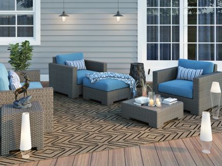 Couristan Recife Cabana Tile Driftwood/Black