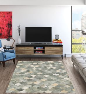 Couristan Chalet Diamonds Ivory/Grey