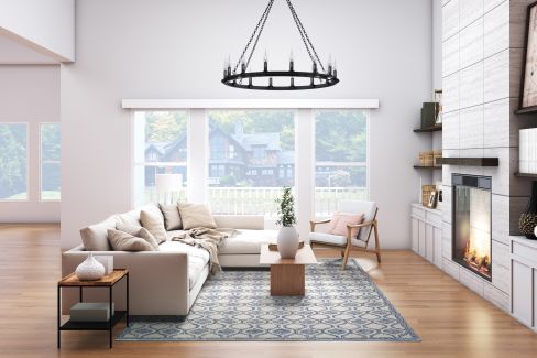 Couristan Silverthorne Mosaic Indigo