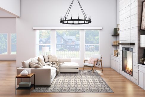 Couristan Silverthorne Mosaic Sandlewood