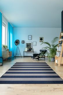 Couristan Afuera Yacht Club Midnight Blue/Ivory