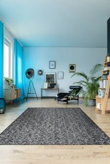 Couristan Afuera Harringbone Path Onyx/Shell