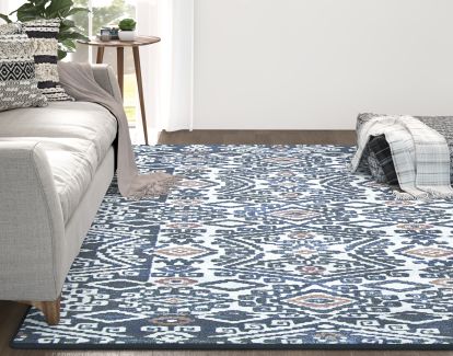 Couristan Everest Bohemia Denim Ivory