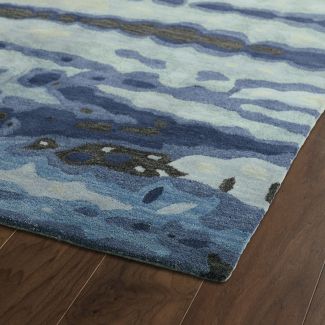 Kaleen Brushstrokes Collection Blue