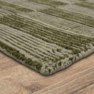 Karastan Rugs Bobby Berk Broken Stripe Moss