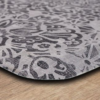 Mohawk Dri-pro Deluxe Cushion Mat Damask Nouveau Grey 1'8